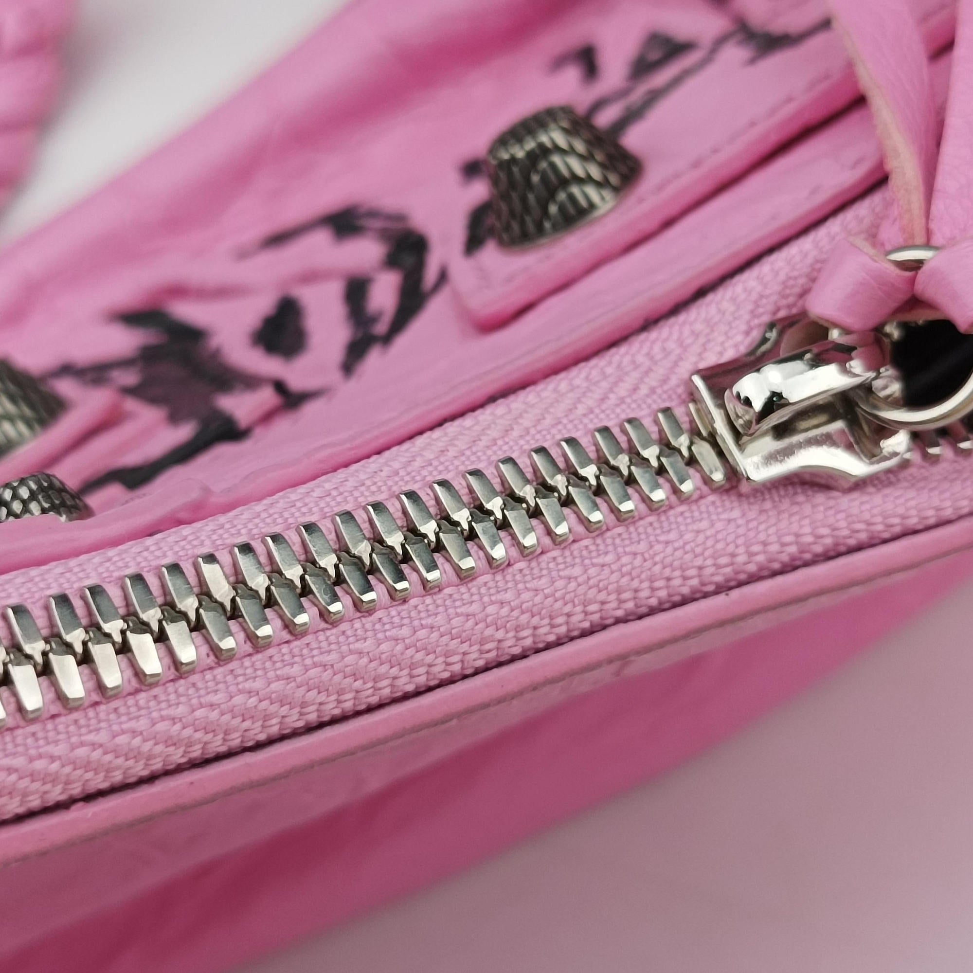 Vintage Balenciaga Le Cagole mini Pink Leather  shoulderbag | stylenewstar