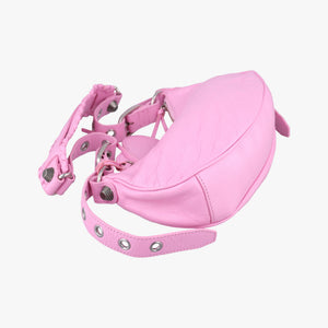Vintage Balenciaga Le Cagole mini Pink Leather  shoulderbag | stylenewstar