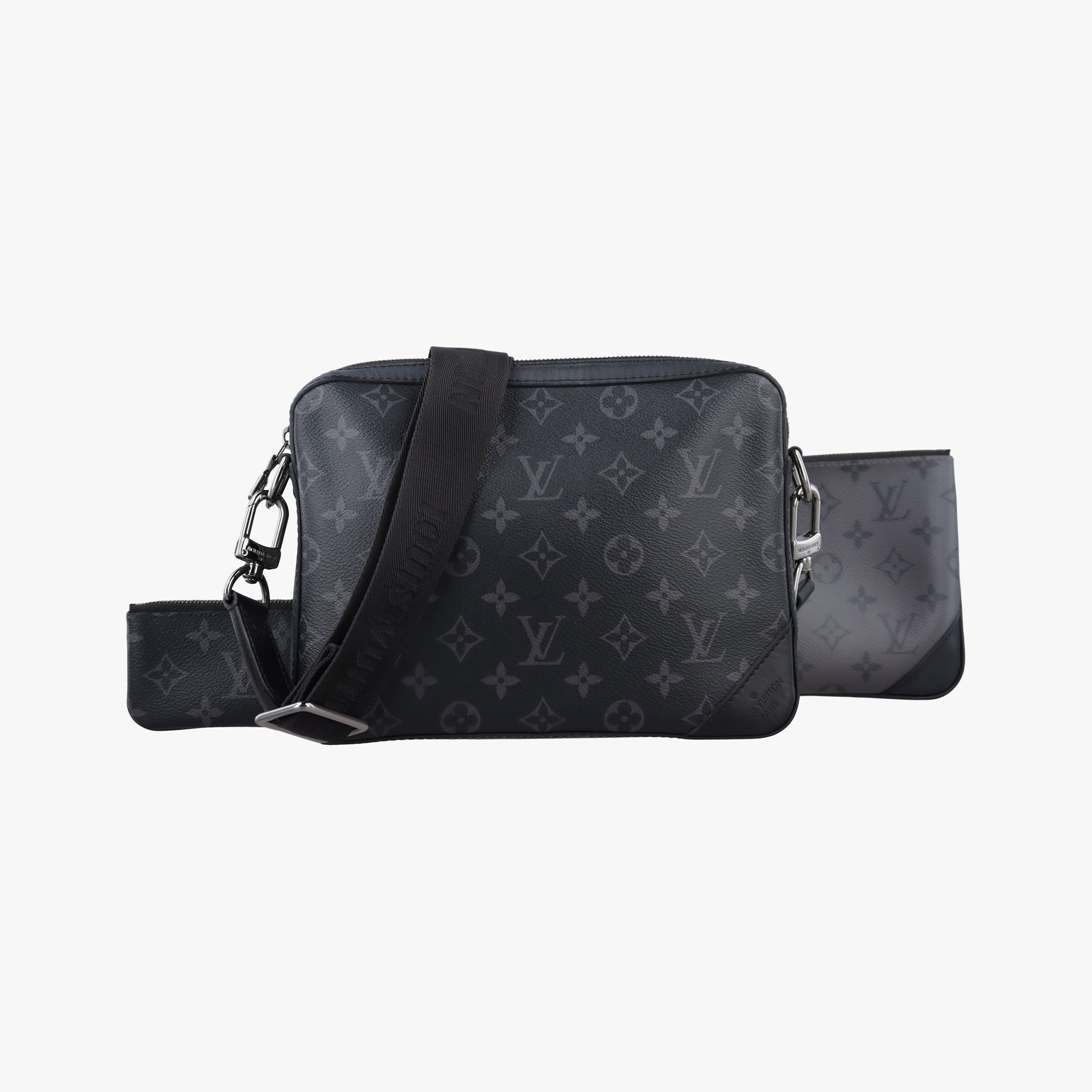 Pre-owned Louis Vuitton Trio Messenger black Monogram Eclipse Reverse M69443 shoulderbag | stylenewstar