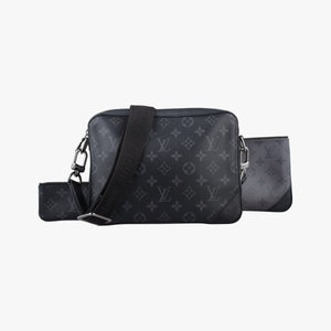 Pre-owned Louis Vuitton Trio Messenger black Monogram Eclipse Reverse M69443 shoulderbag | stylenewstar