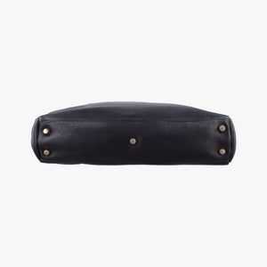 Pre-owned VERSACE Vintage Medusa Medallion Black Leather  shoulderbag | stylenewstar
