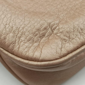 Pre-owned Gucci 1973 Double G Golden-pink Leather 251821 shoulderbag | stylenewstar