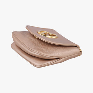 Pre-owned Gucci 1973 Double G Golden-pink Leather 251821 shoulderbag | stylenewstar