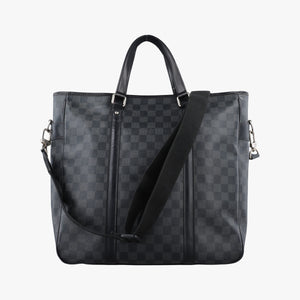 Secondhand Louis Vuitton TADAO Noir Damier Graphite N51192 shoulderbag | stylenewstar