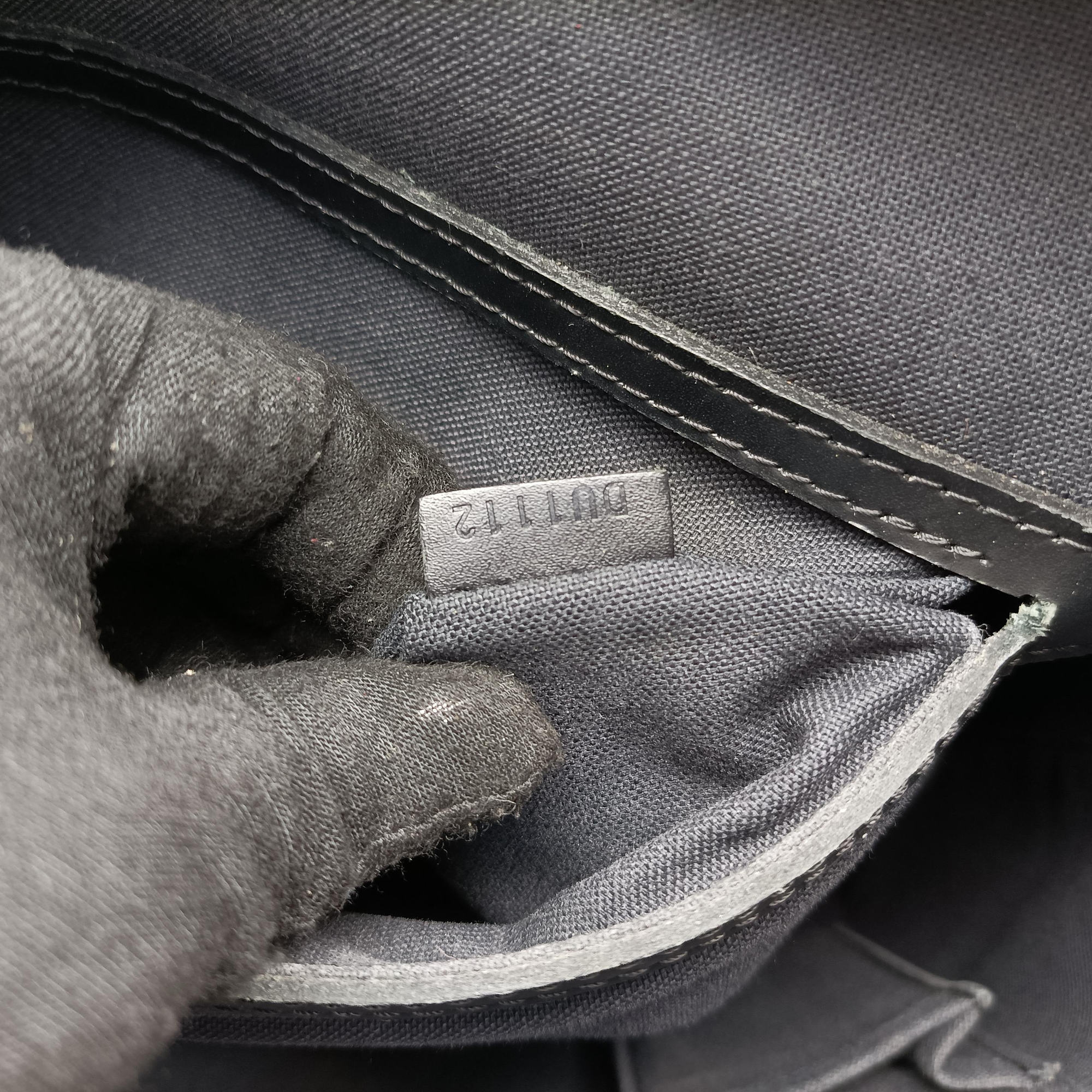 Secondhand Louis Vuitton TADAO Noir Damier Graphite N51192 shoulderbag | stylenewstar