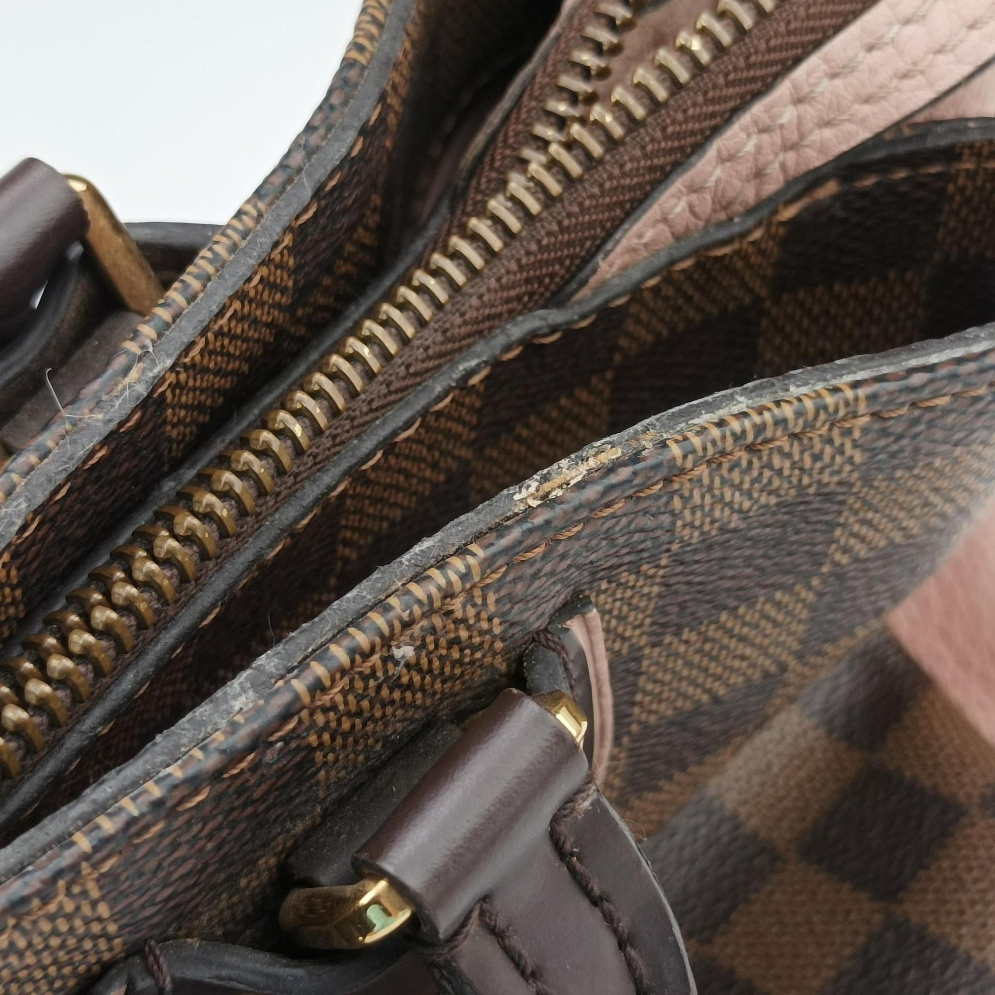 Vintage Louis Vuitton Normandy Magnolia×Pink Damier canvas×Taurillon leather N41488 handbag | stylenewstar