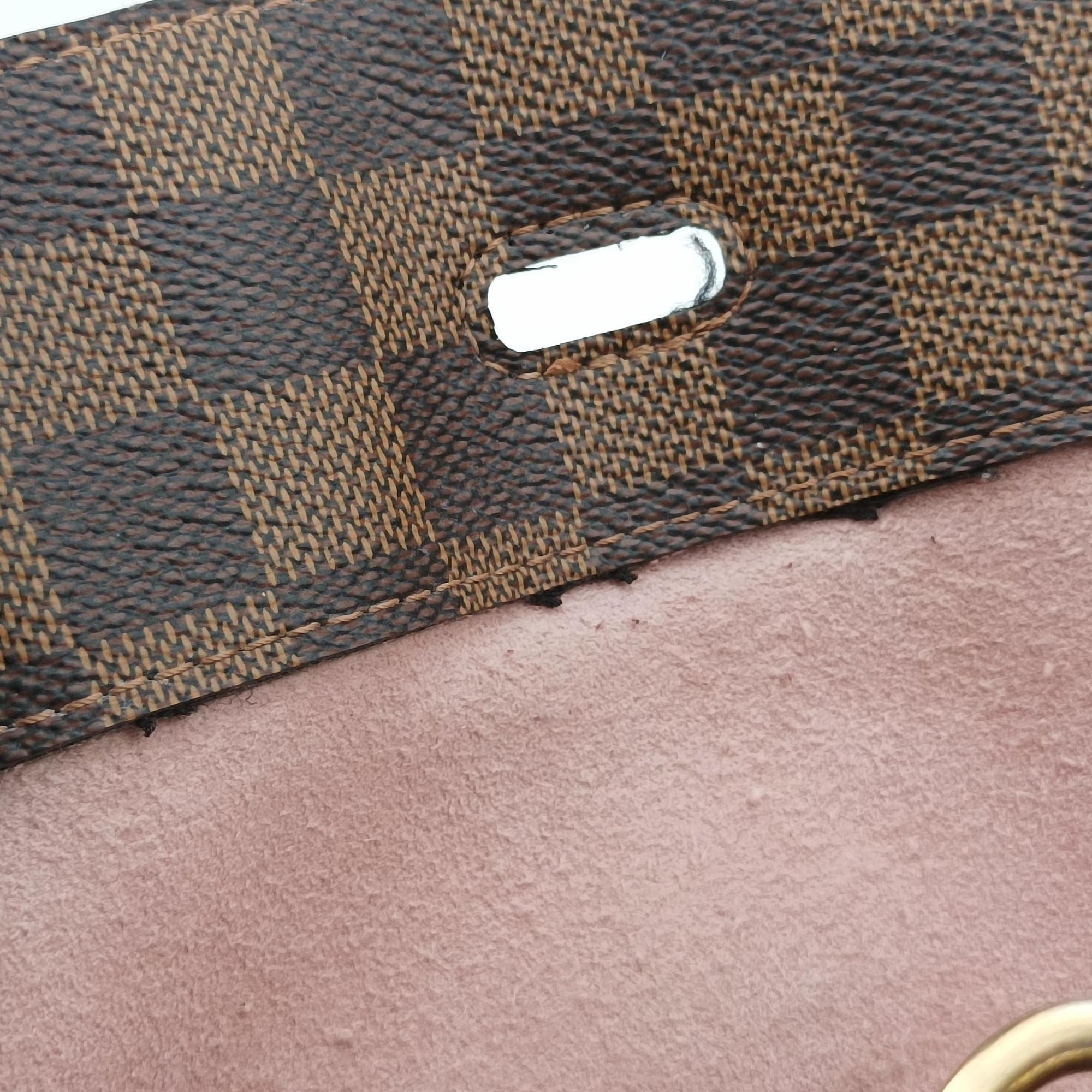 Vintage Louis Vuitton Normandy Magnolia×Pink Damier canvas×Taurillon leather N41488 handbag | stylenewstar