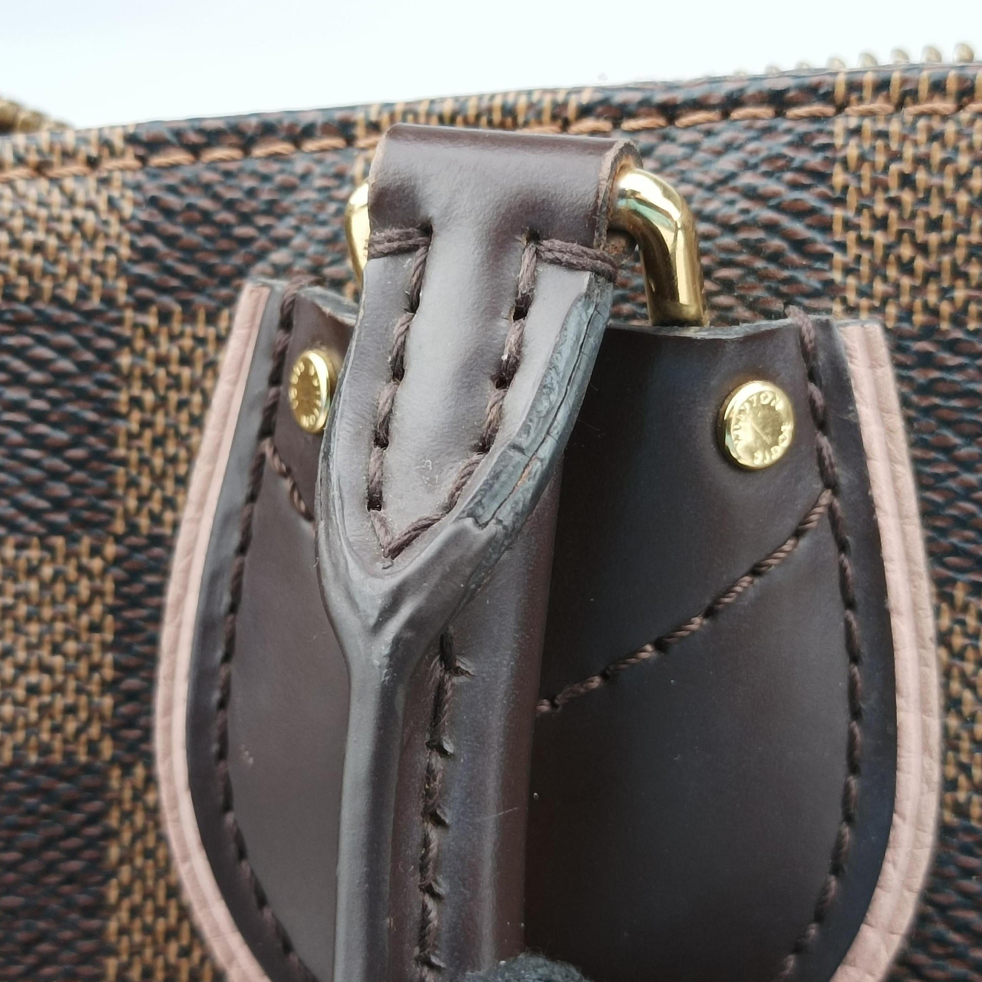 Vintage Louis Vuitton Normandy Magnolia×Pink Damier canvas×Taurillon leather N41488 handbag | stylenewstar