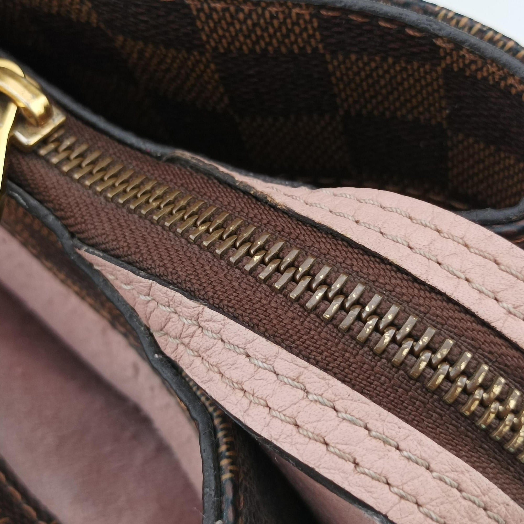 Vintage Louis Vuitton Normandy Magnolia×Pink Damier canvas×Taurillon leather N41488 handbag | stylenewstar