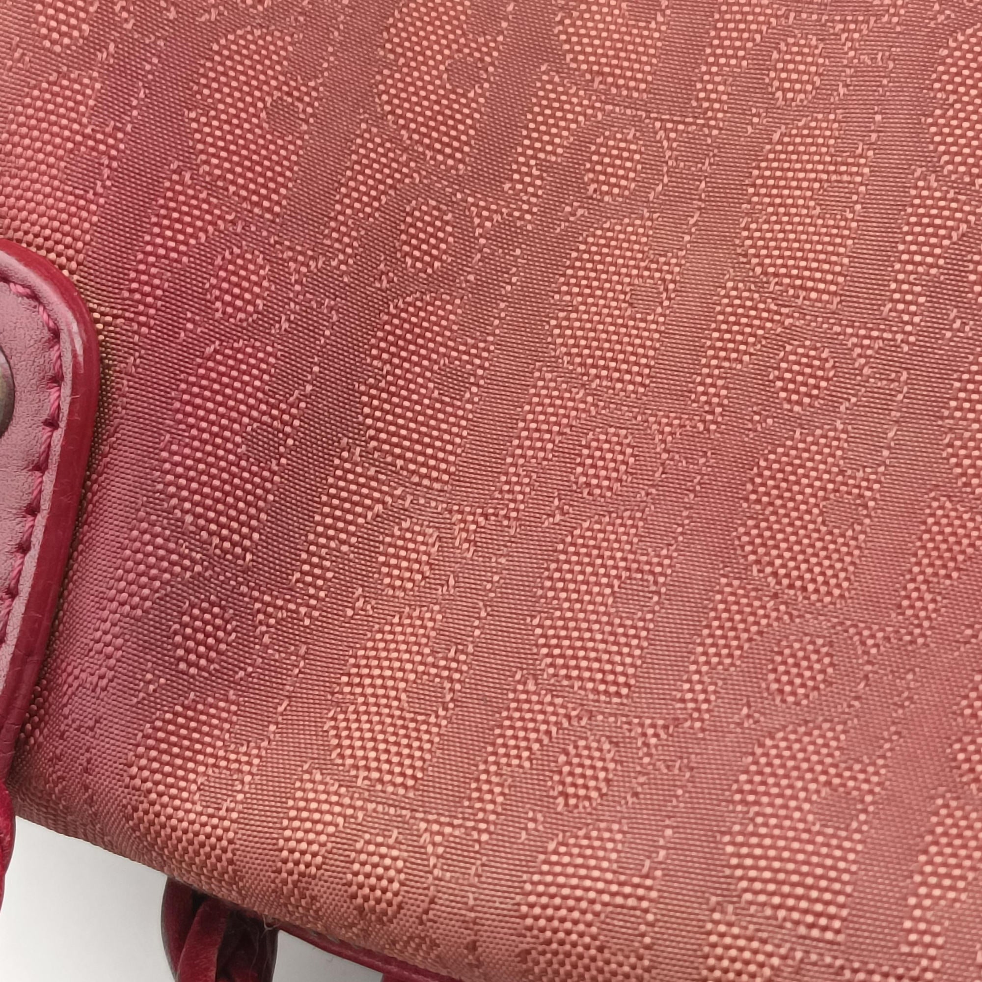 Secondhand Christian Dior Ethnic Braided Tote burgundy×Multicolour canvas×leather  handbag | stylenewstar