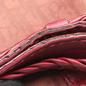 Secondhand Christian Dior Ethnic Braided Tote burgundy×Multicolour canvas×leather  handbag | stylenewstar