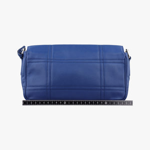 Pre-owned Prada Sound Lock Blue SAFFIANO Leather  shoulderbag | stylenewstar