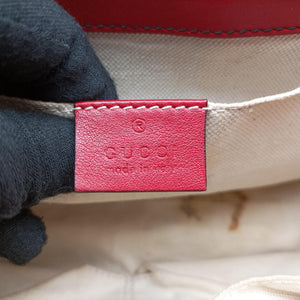 Pre-owned Gucci Emily Red Leather 295402 shoulderbag | stylenewstar