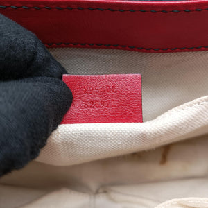 Pre-owned Gucci Emily Red Leather 295402 shoulderbag | stylenewstar