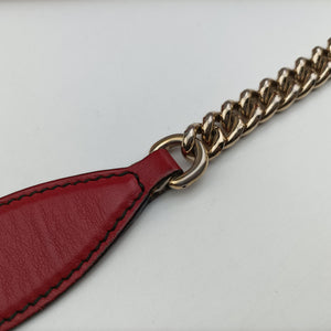 Pre-owned Gucci Emily Red Leather 295402 shoulderbag | stylenewstar