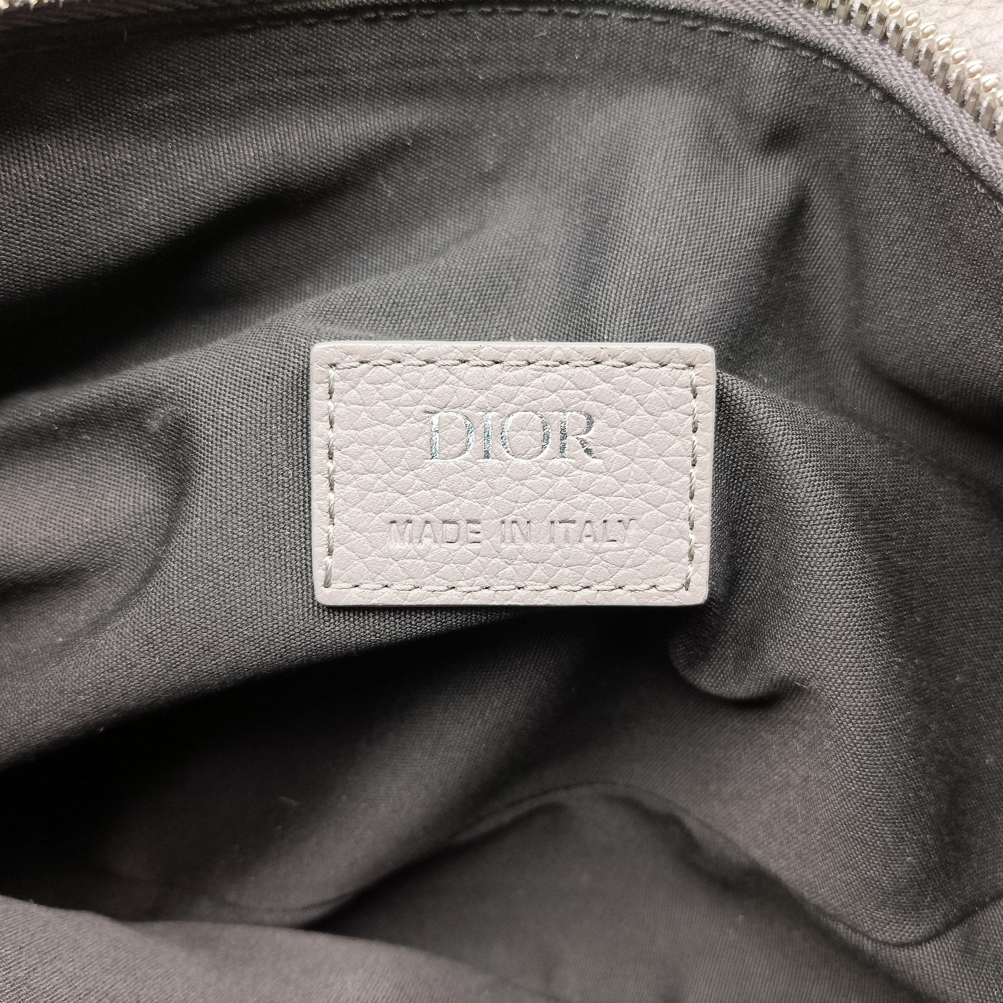 Pre-owned Christian Dior saddle Grey leather  bum bag/waist bag | stylenewstar