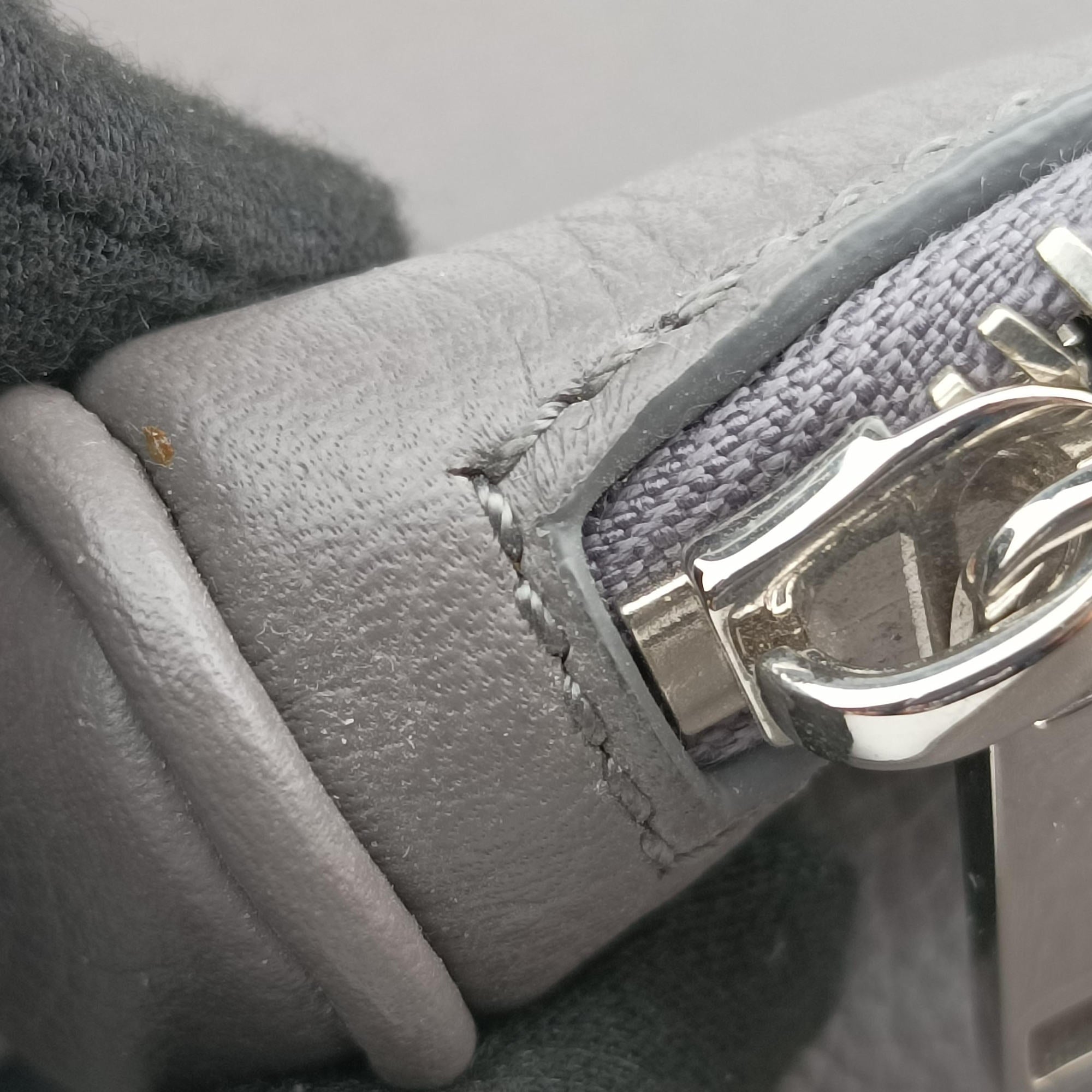 Pre-owned Christian Dior saddle Grey leather  bum bag/waist bag | stylenewstar