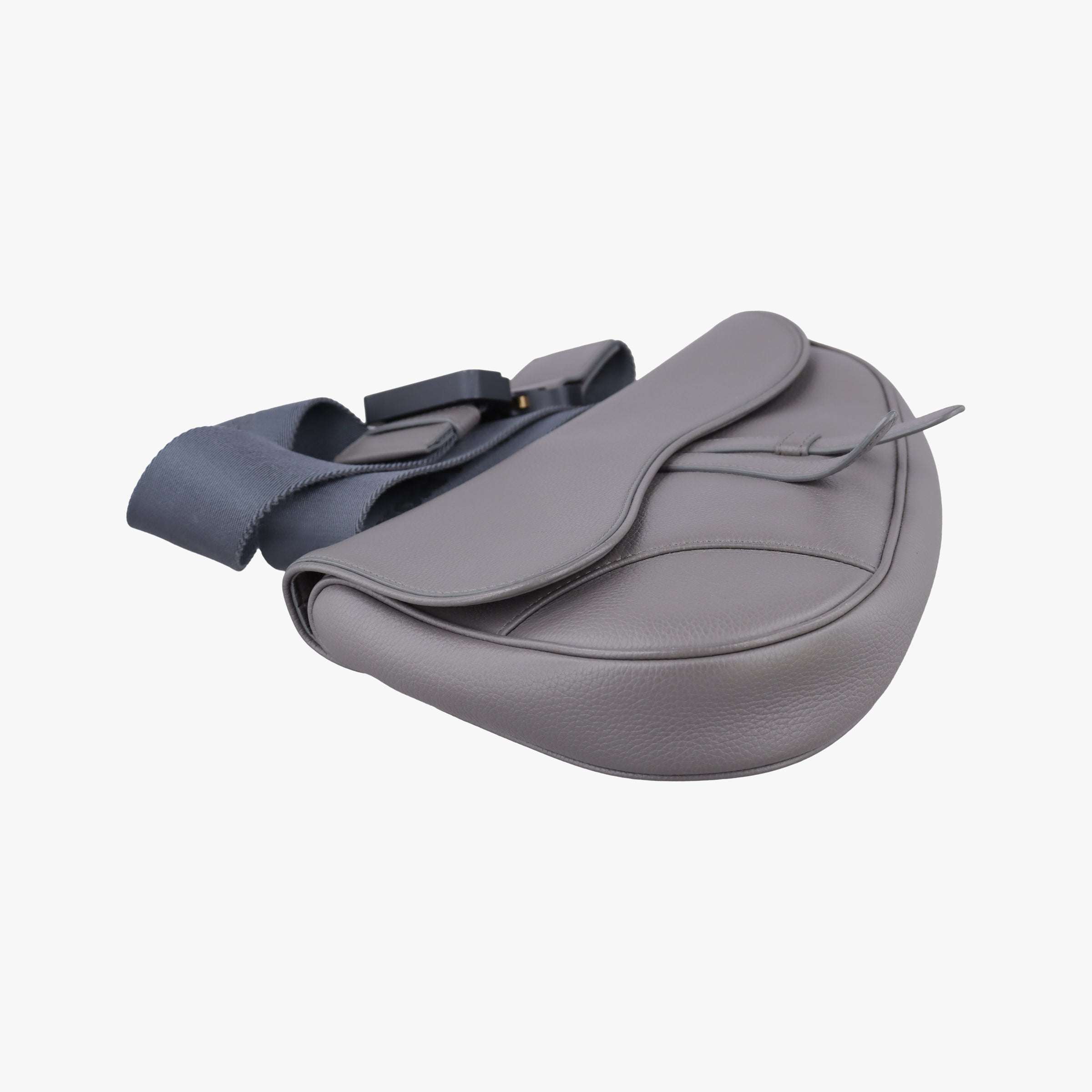 Pre-owned Christian Dior saddle Grey leather  bum bag/waist bag | stylenewstar