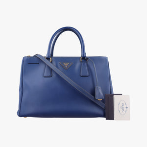 Secondhand Prada Galleria Blue SAFFIANO Leather BN2274 shoulderbag | stylenewstar