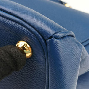 Secondhand Prada Galleria Blue SAFFIANO Leather BN2274 shoulderbag | stylenewstar