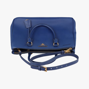 Secondhand Prada Galleria Blue SAFFIANO Leather BN2274 shoulderbag | stylenewstar