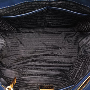Secondhand Prada Galleria Blue SAFFIANO Leather BN2274 shoulderbag | stylenewstar