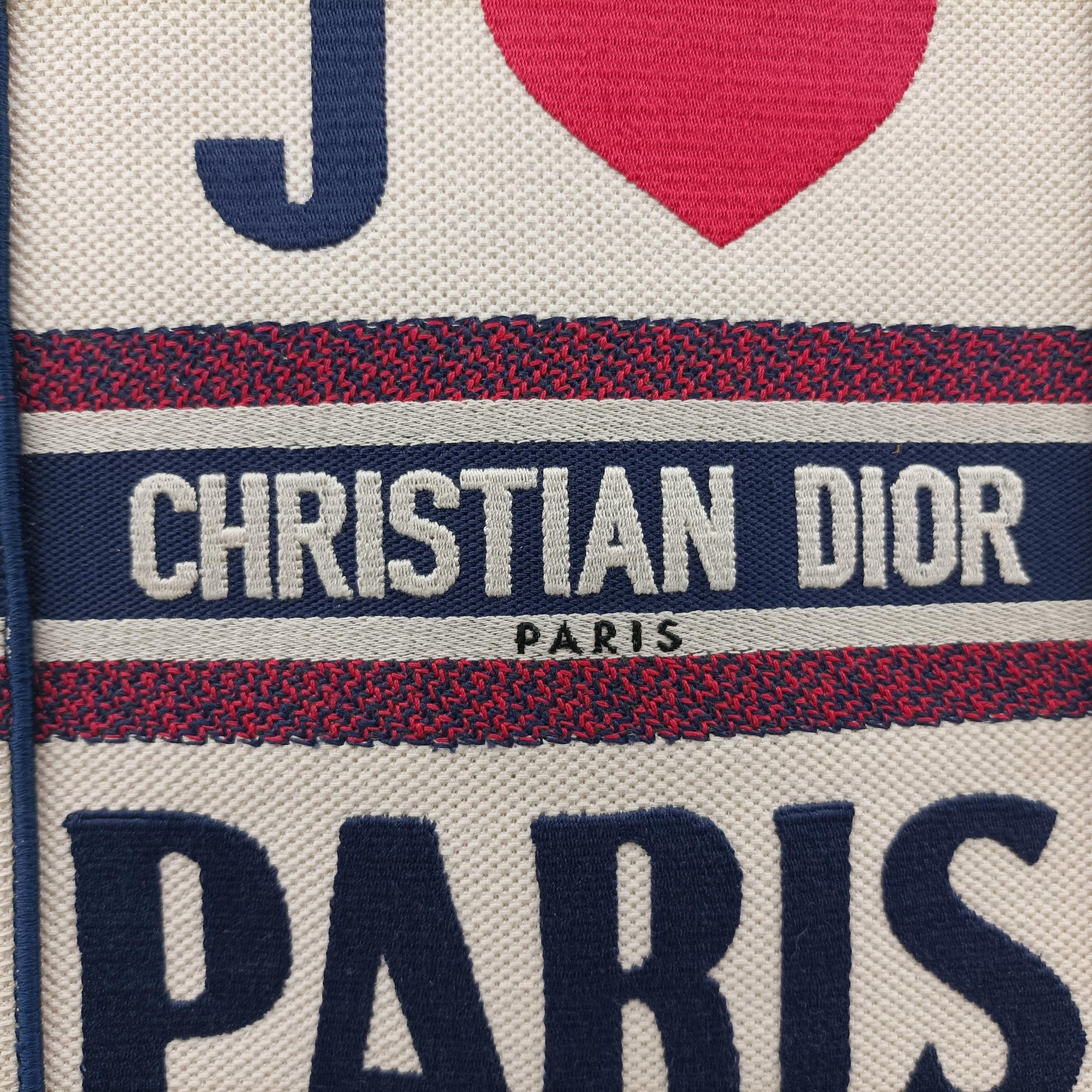 Pre-owned Christian Dior BOOK TOTE White Canvas  handbag | stylenewstar