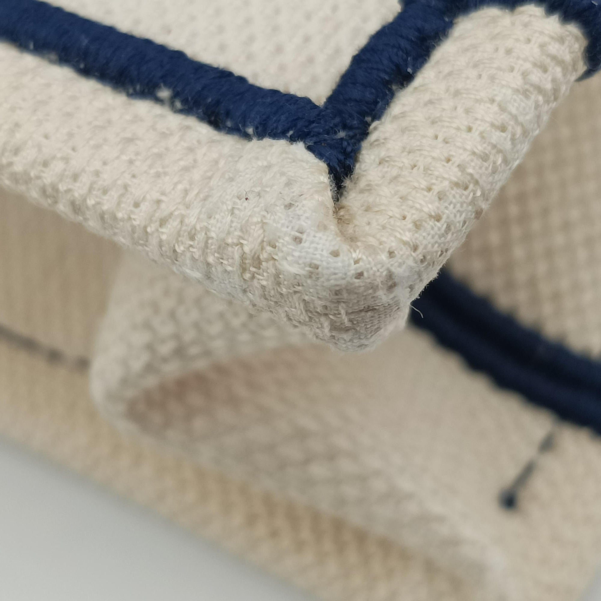 Pre-owned Christian Dior BOOK TOTE White Canvas  handbag | stylenewstar