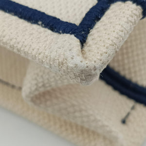 Pre-owned Christian Dior BOOK TOTE White Canvas  handbag | stylenewstar