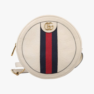 Pre-owned Gucci Ophidia White×red×navy Leather 598661 backpack/rucksack | stylenewstar