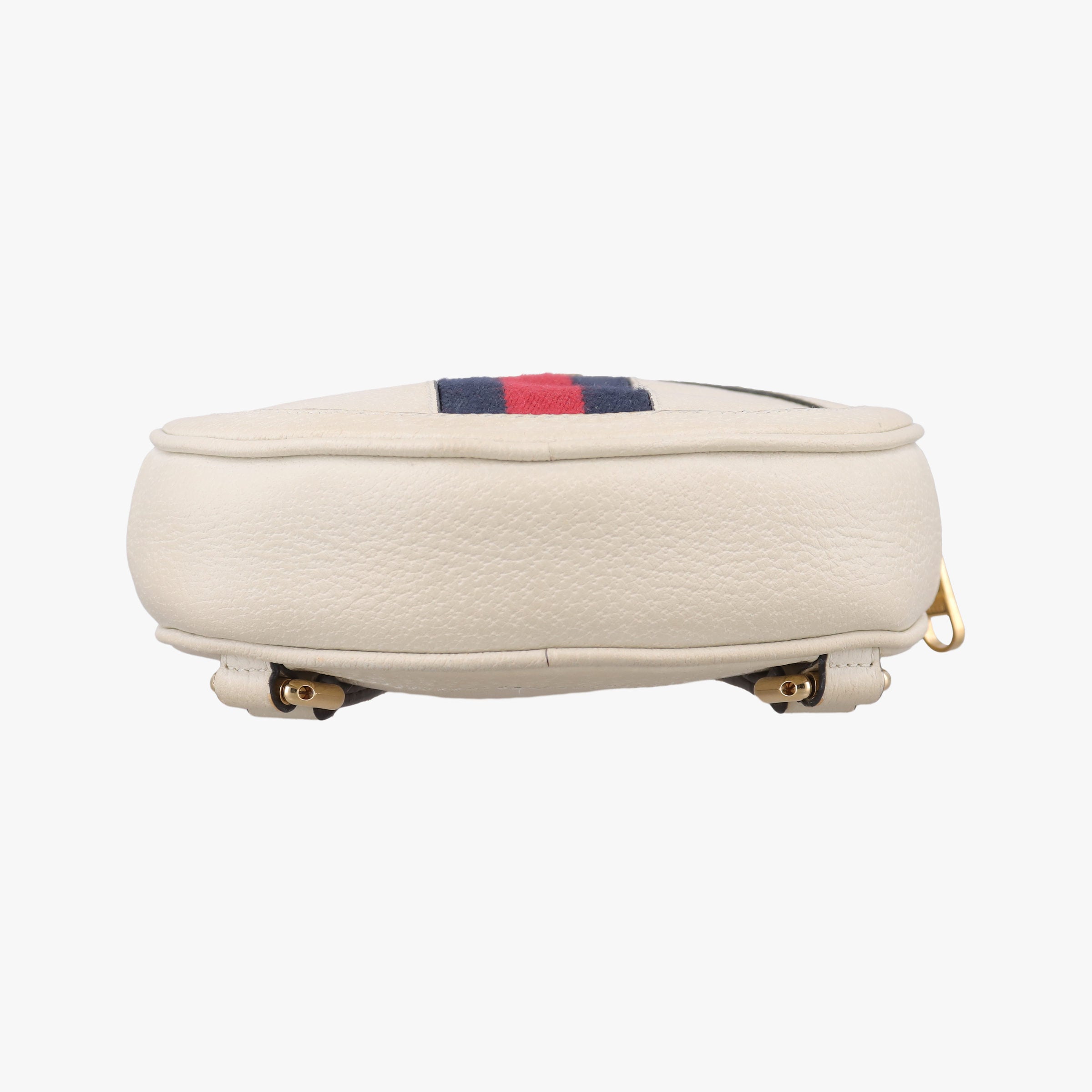 Pre-owned Gucci Ophidia White×red×navy Leather 598661 backpack/rucksack | stylenewstar