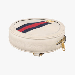 Pre-owned Gucci Ophidia White×red×navy Leather 598661 backpack/rucksack | stylenewstar