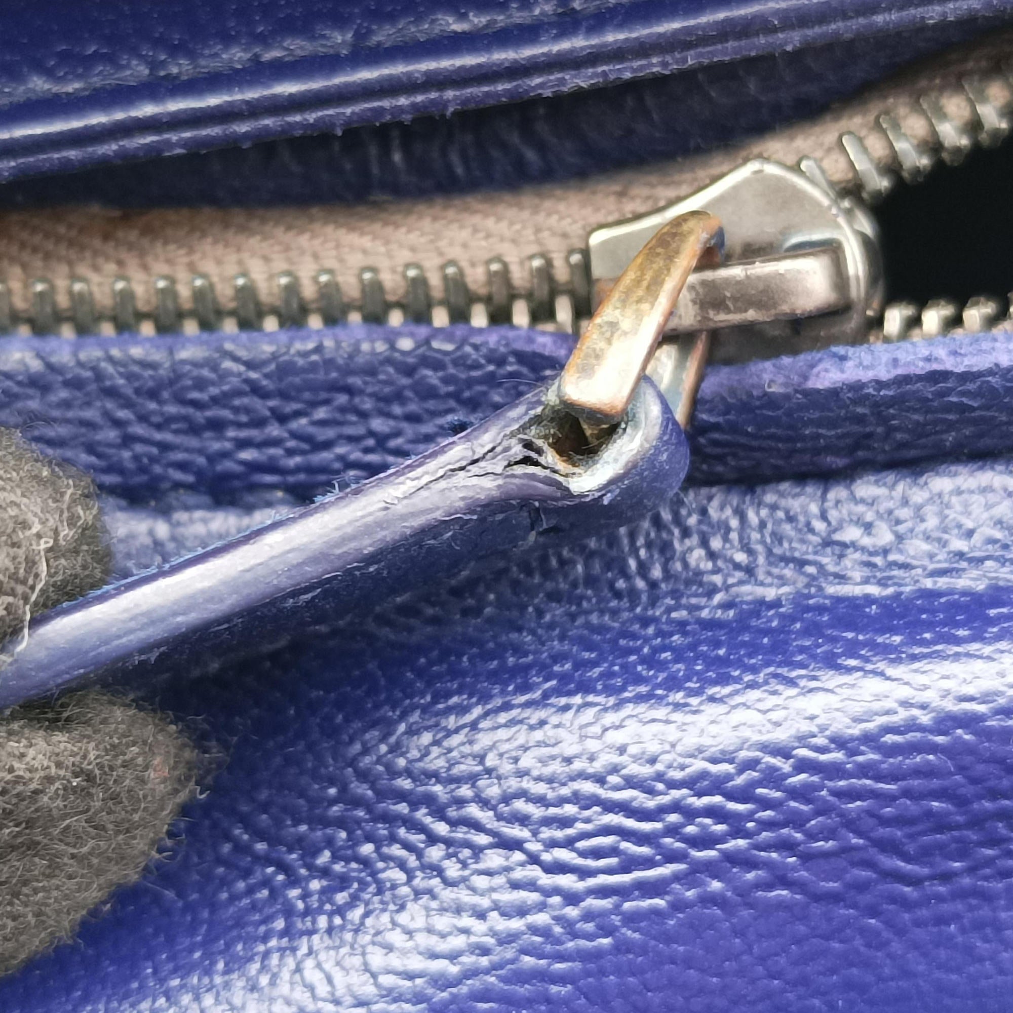 Pre-owned Bottega Veneta Intrecciato Olimpia Navy lambskin  shoulderbag | stylenewstar