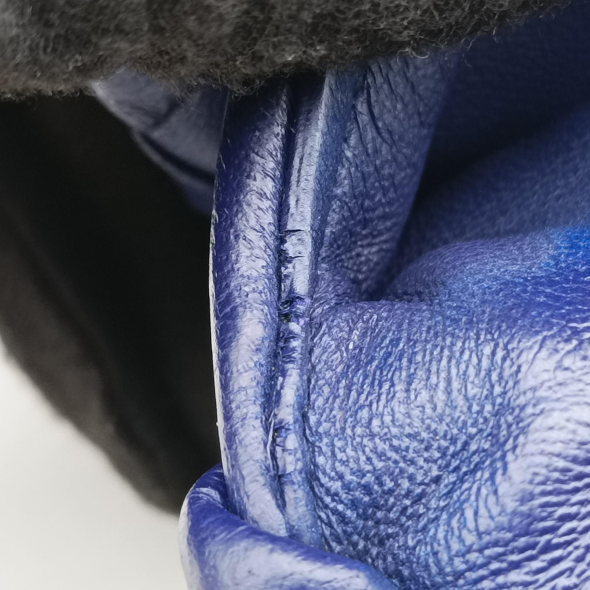 Pre-owned Bottega Veneta Intrecciato Olimpia Navy lambskin  shoulderbag | stylenewstar