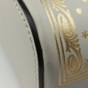 Vintage Gucci SEGA collaboration GUCCY print White Leather 511189 shoulderbag | stylenewstar