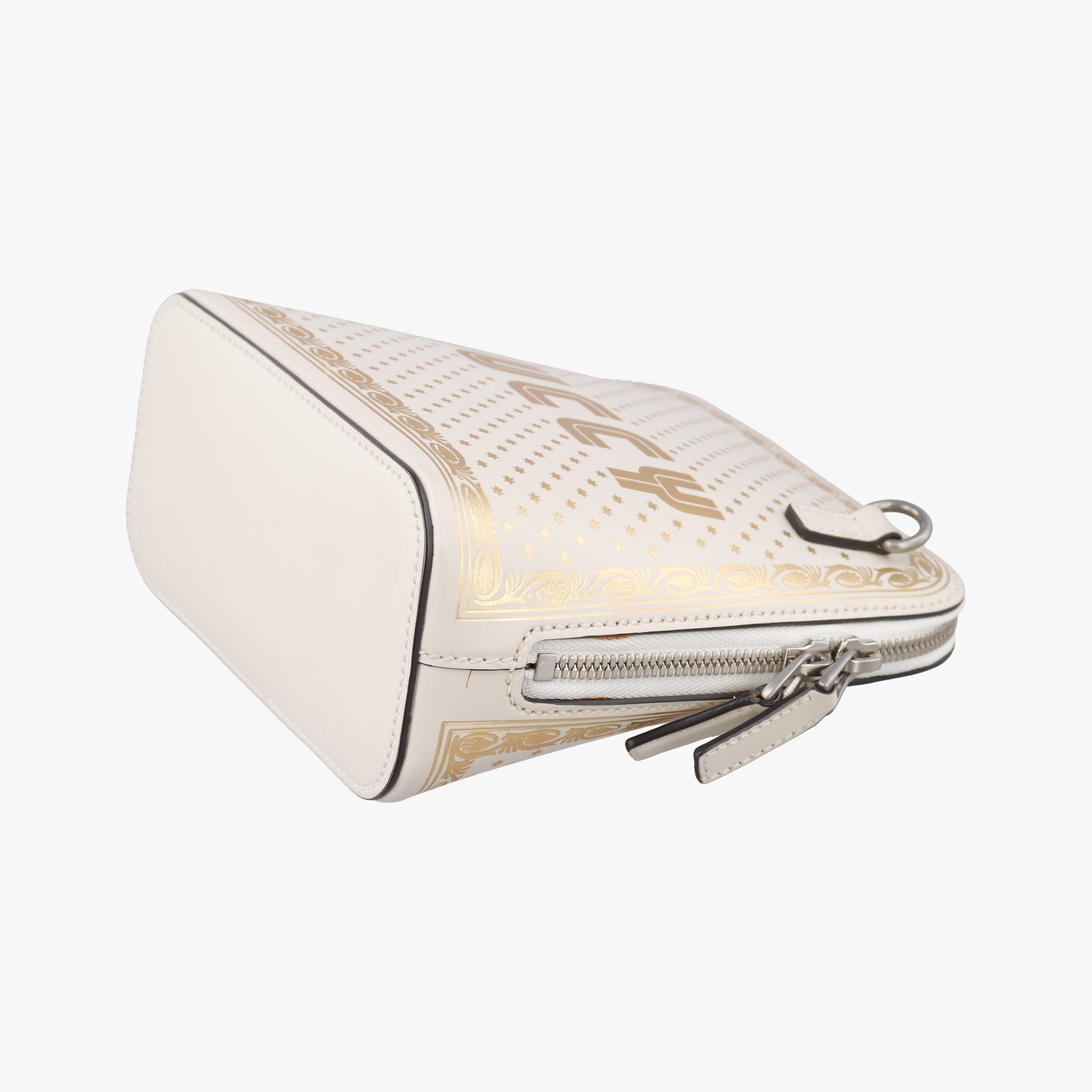 Vintage Gucci SEGA collaboration GUCCY print White Leather 511189 shoulderbag | stylenewstar