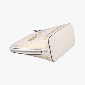 Vintage Gucci SEGA collaboration GUCCY print White Leather 511189 shoulderbag | stylenewstar