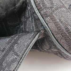 Pre-owned Christian Dior Saddle Black Jacquard  bum bag/waist bag | stylenewstar