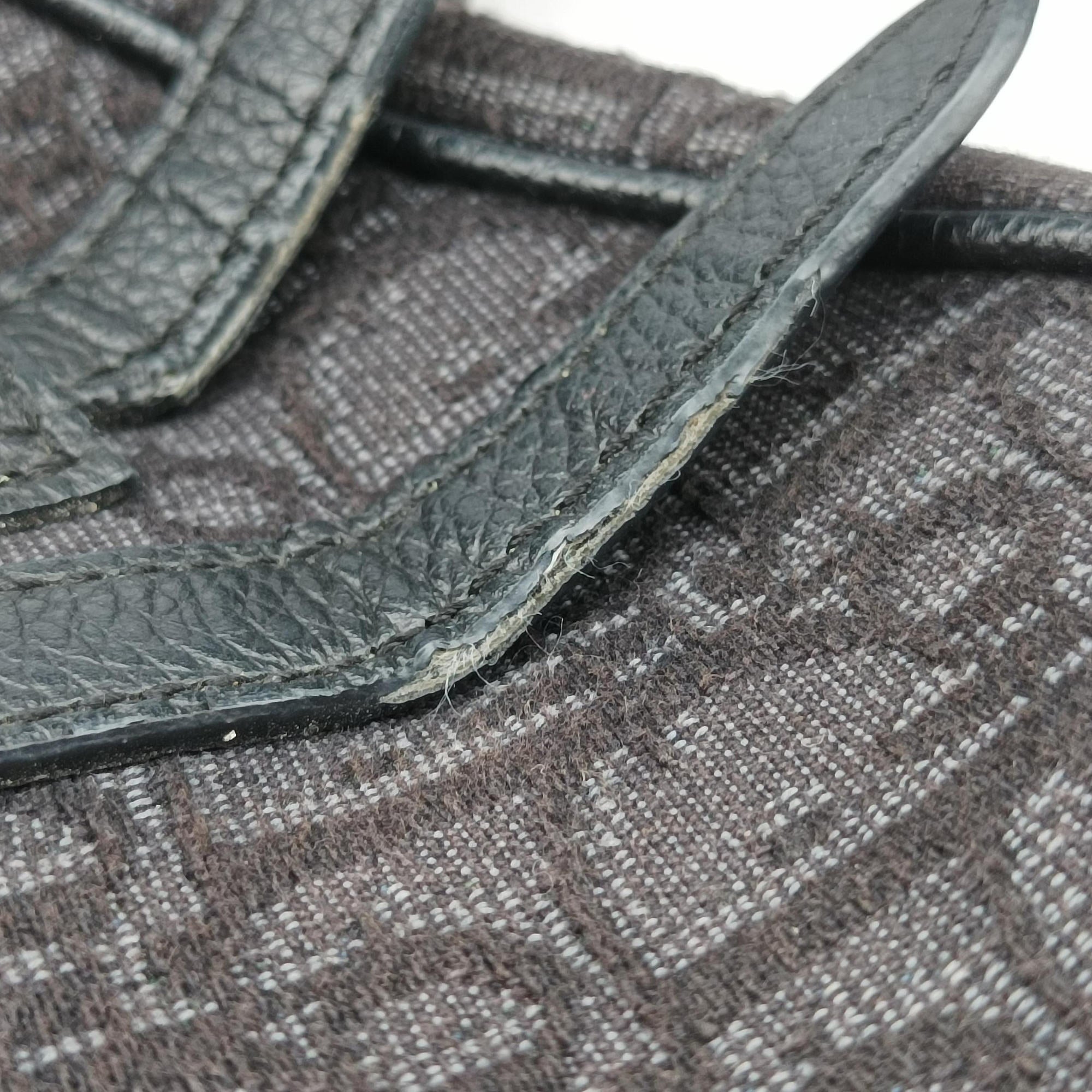 Pre-owned Christian Dior Saddle Black Jacquard  bum bag/waist bag | stylenewstar