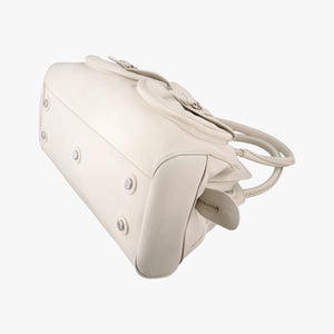Pre-owned Christian Dior Detective White leather  handbag | stylenewstar