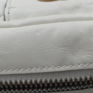 Pre-owned Gucci GG Marmont Pochette White Leather 541051 shoulderbag | stylenewstar