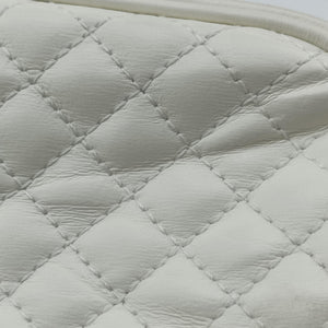 Pre-owned Gucci GG Marmont Pochette White Leather 541051 shoulderbag | stylenewstar