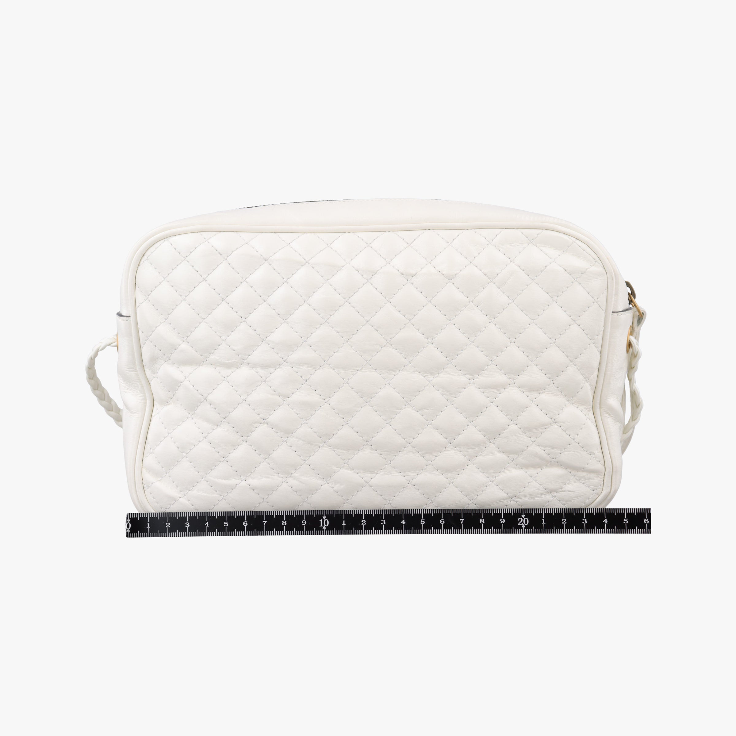 Pre-owned Gucci GG Marmont Pochette White Leather 541051 shoulderbag | stylenewstar