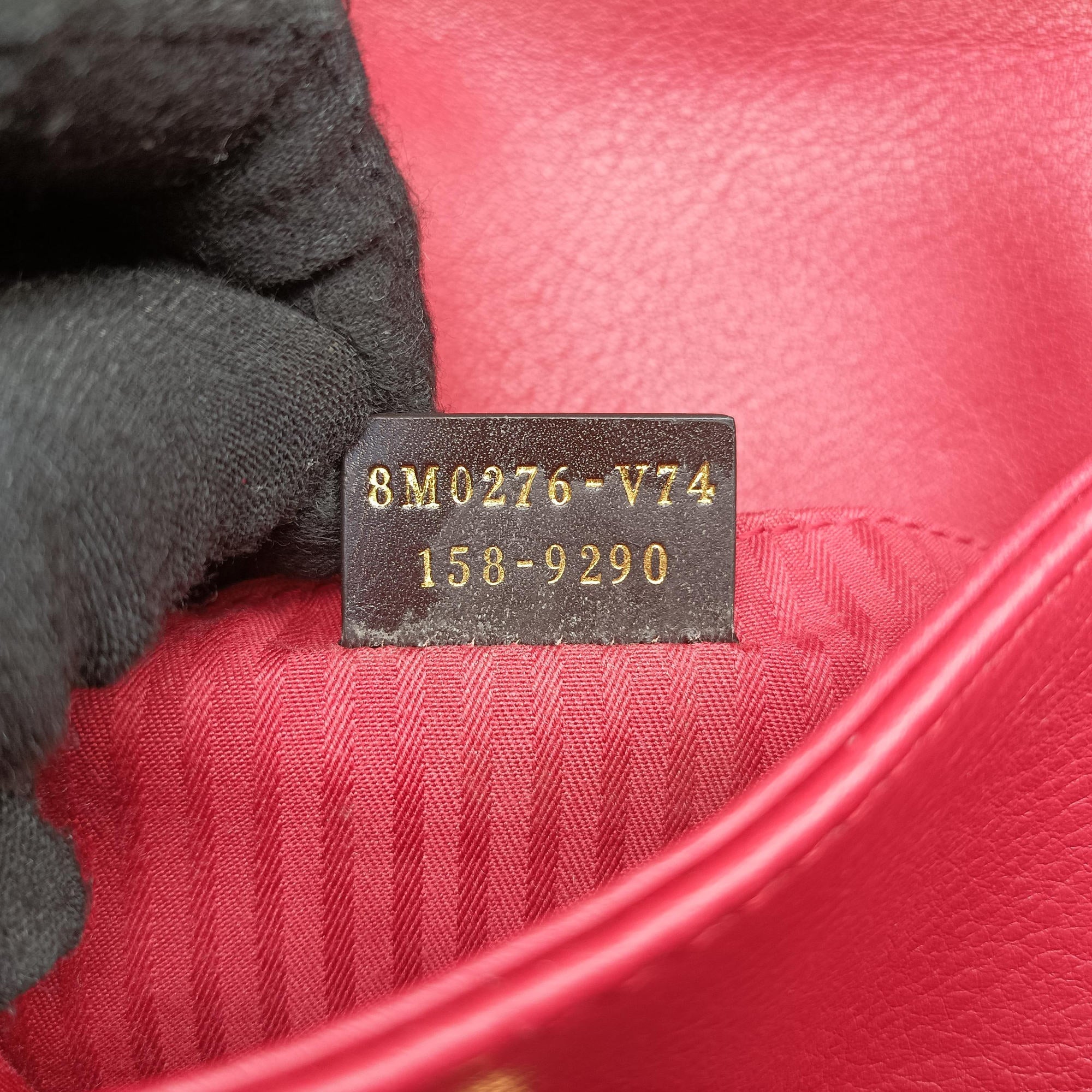 Pre-owned Fendi Fendista Pochette Red Leather 8M0276 shoulderbag | stylenewstar