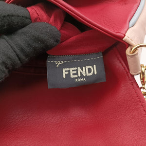 Pre-owned Fendi Fendista Pochette Red Leather 8M0276 shoulderbag | stylenewstar