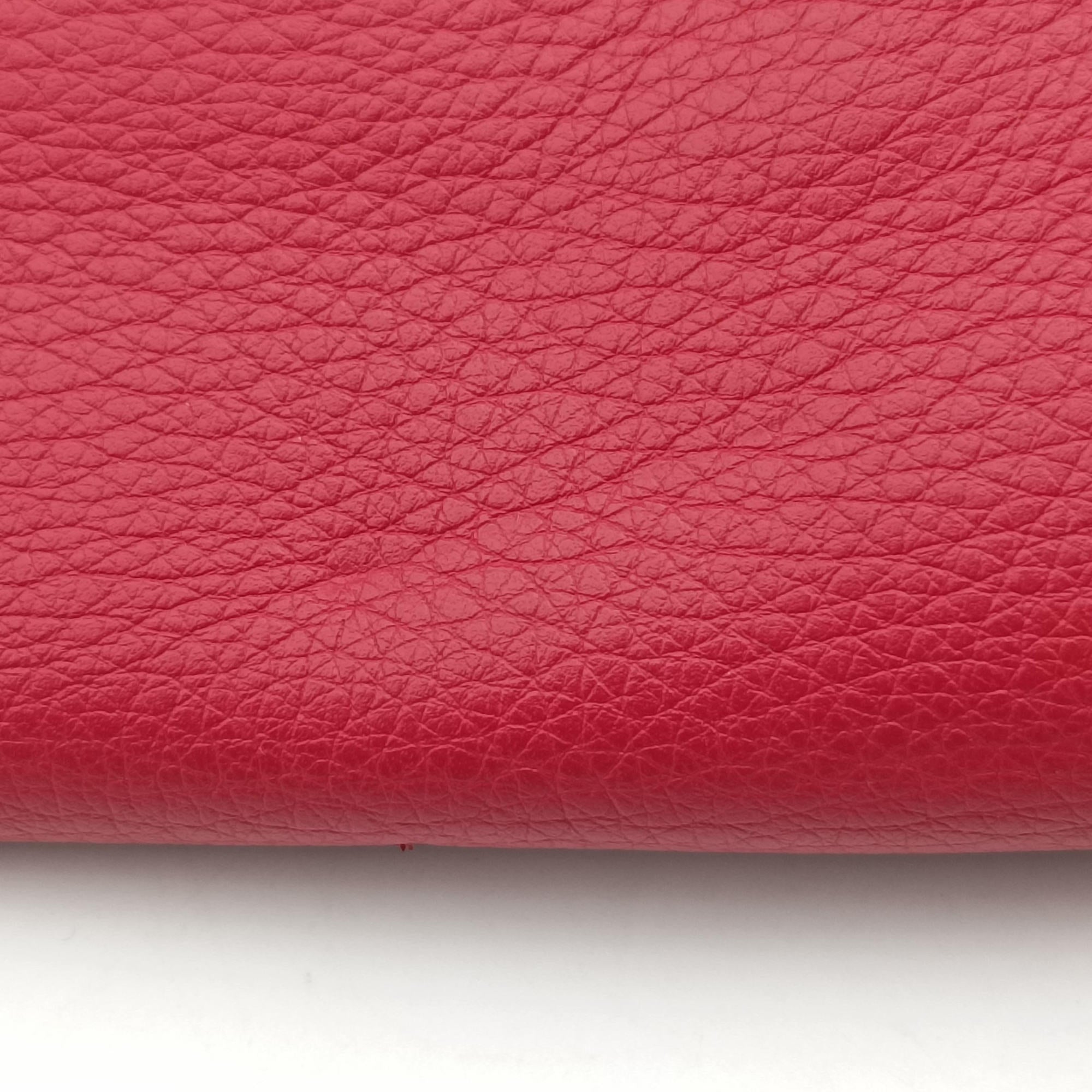 Pre-owned Fendi Fendista Pochette Red Leather 8M0276 shoulderbag | stylenewstar