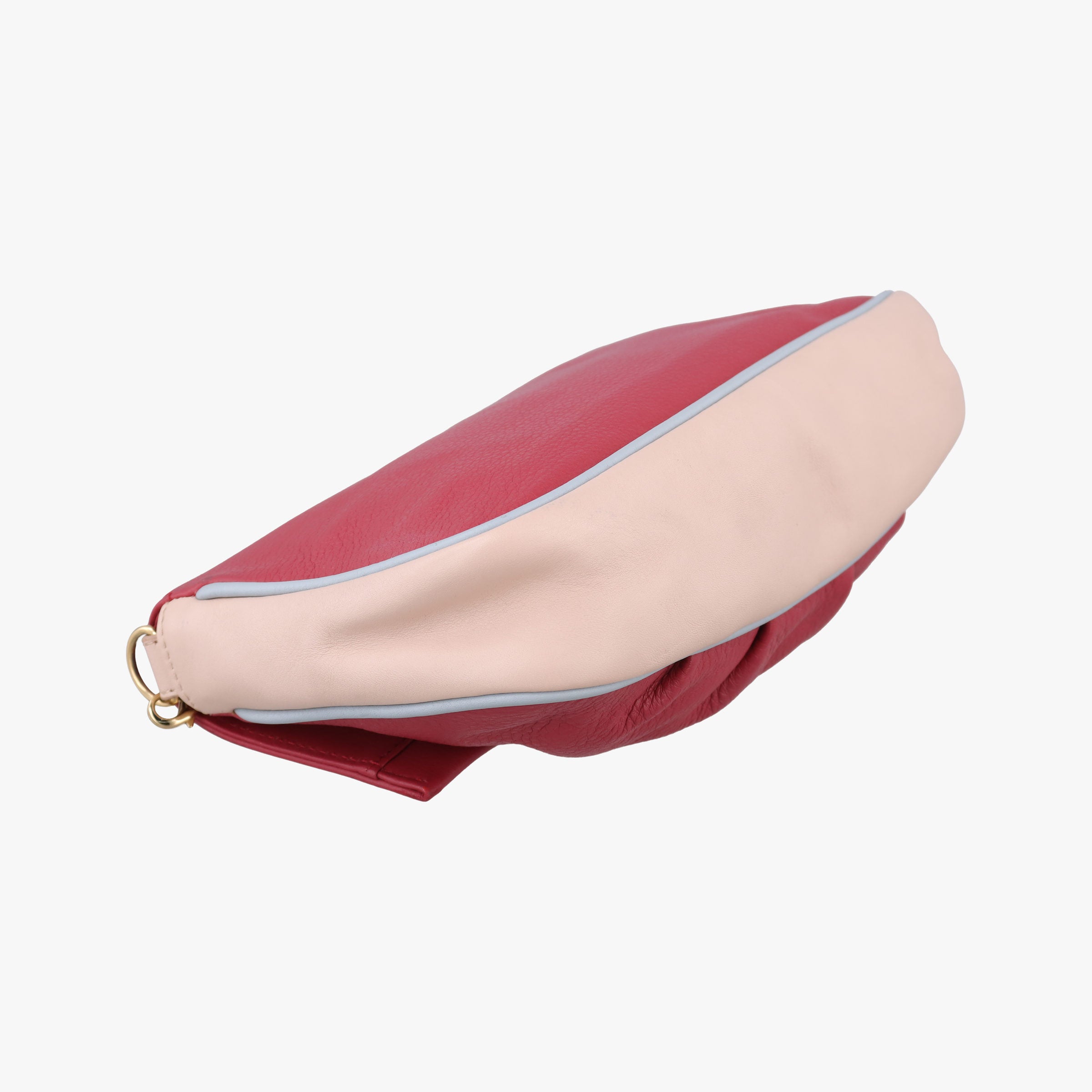 Pre-owned Fendi Fendista Pochette Red Leather 8M0276 shoulderbag | stylenewstar