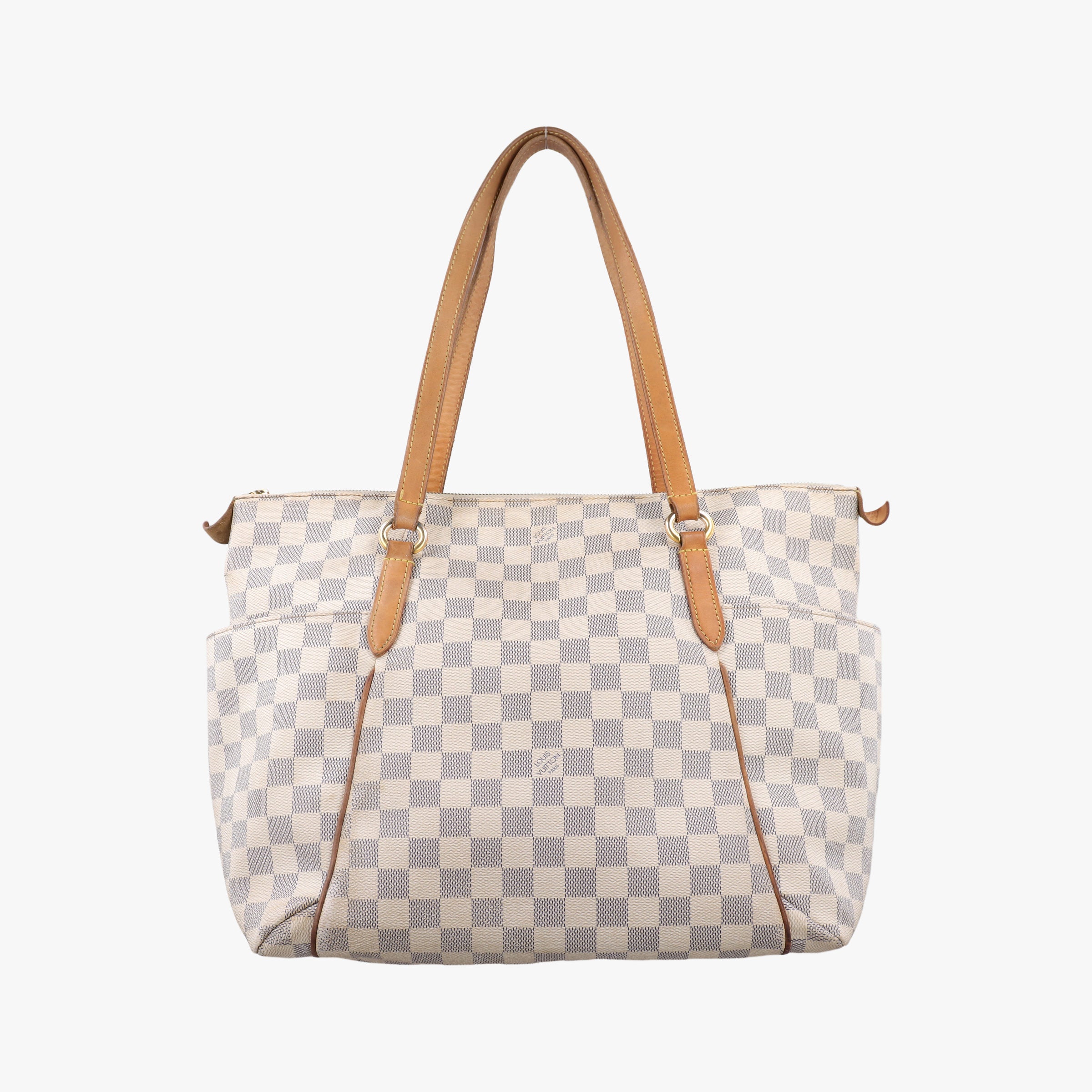 Pre-owned Louis Vuitton TOTALLY MM Azur Damier Canvas N51262 handbag | stylenewstar