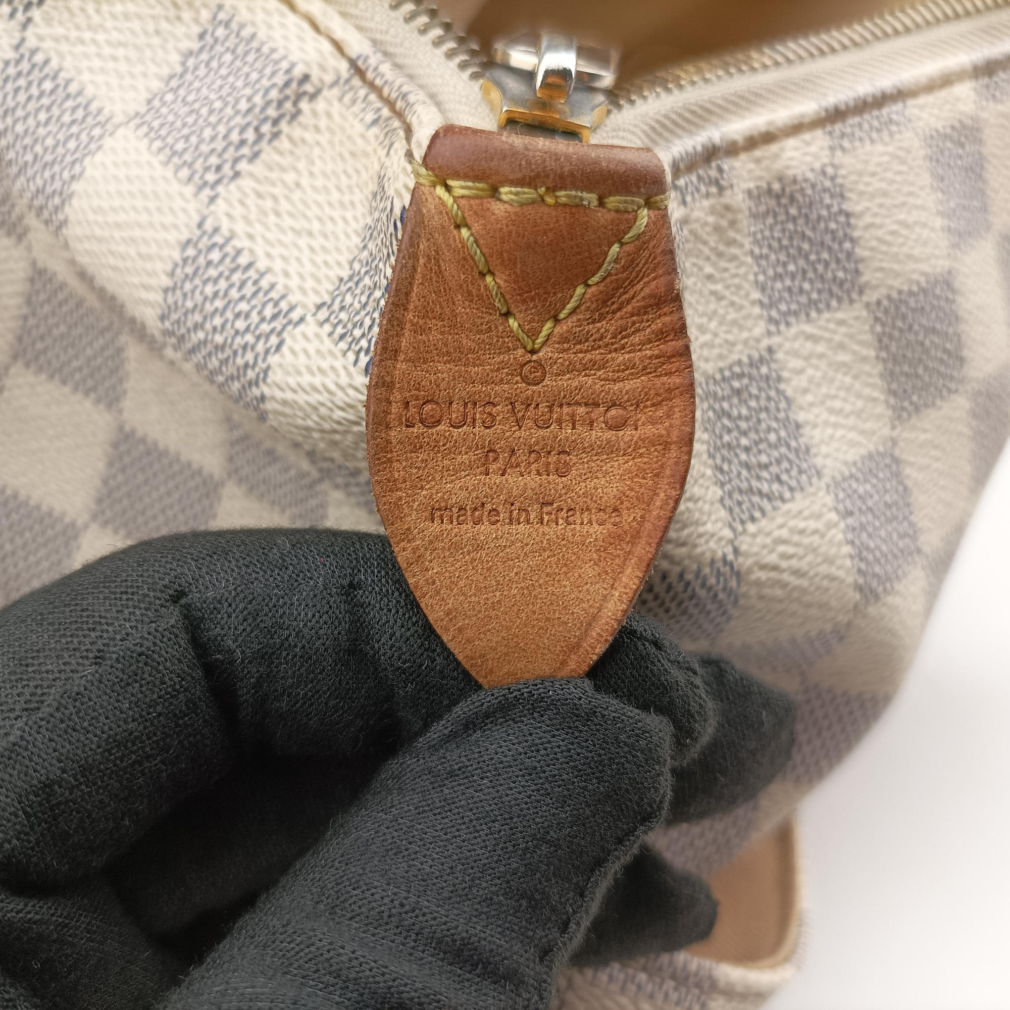 Pre-owned Louis Vuitton TOTALLY MM Azur Damier Canvas N51262 handbag | stylenewstar