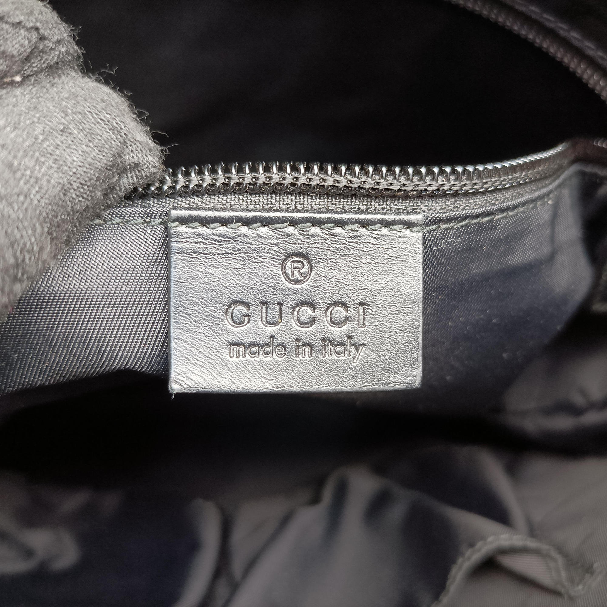 Pre-owned Gucci GG Supreme Black PVC coated canvas 322279 shoulderbag | stylenewstar